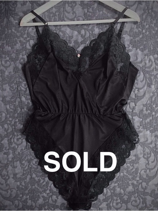 Vintage Other - High Waist Satin Teddy